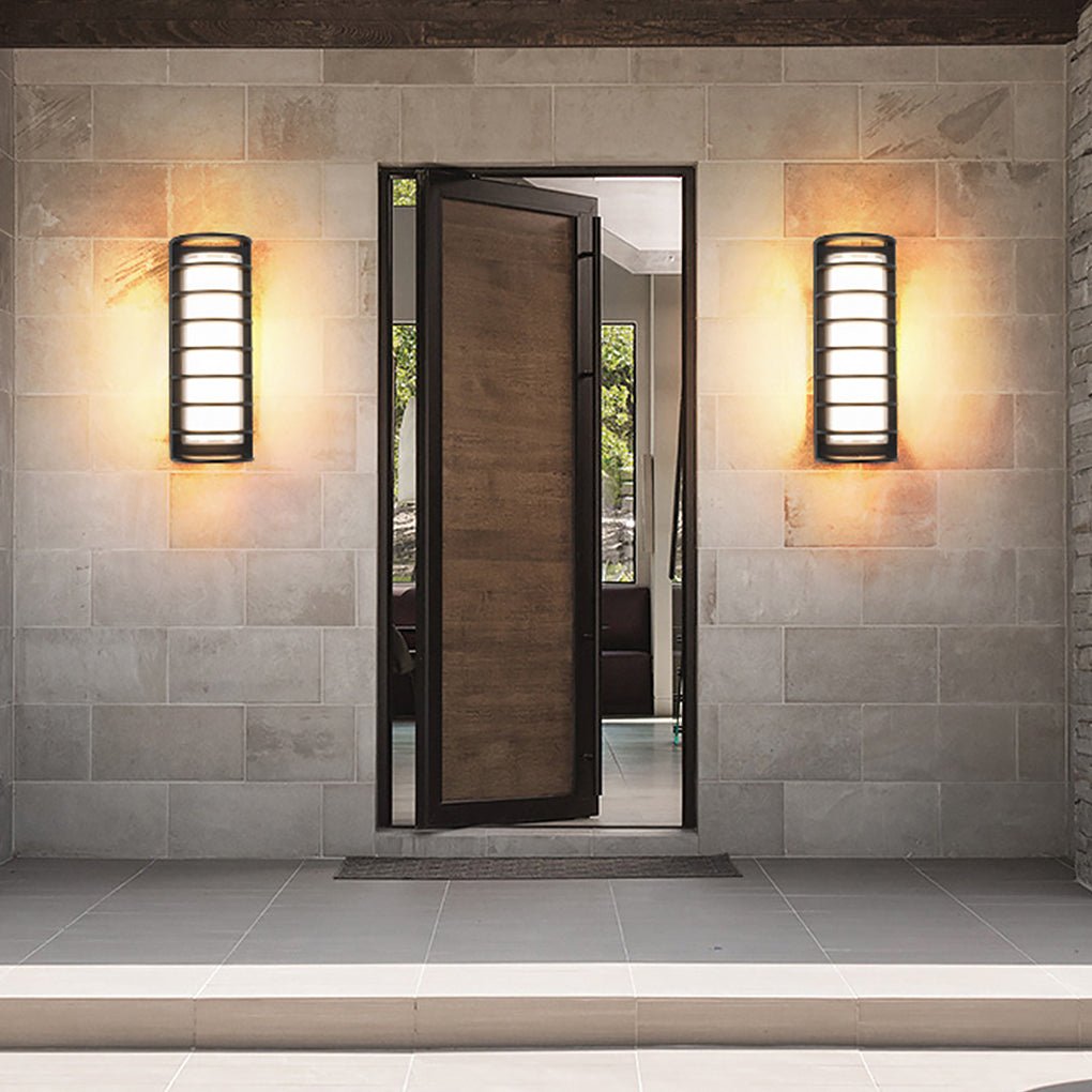 Outdoor Waterproof Double - layer Lampshade Gate Column Exterior Wall Sconces