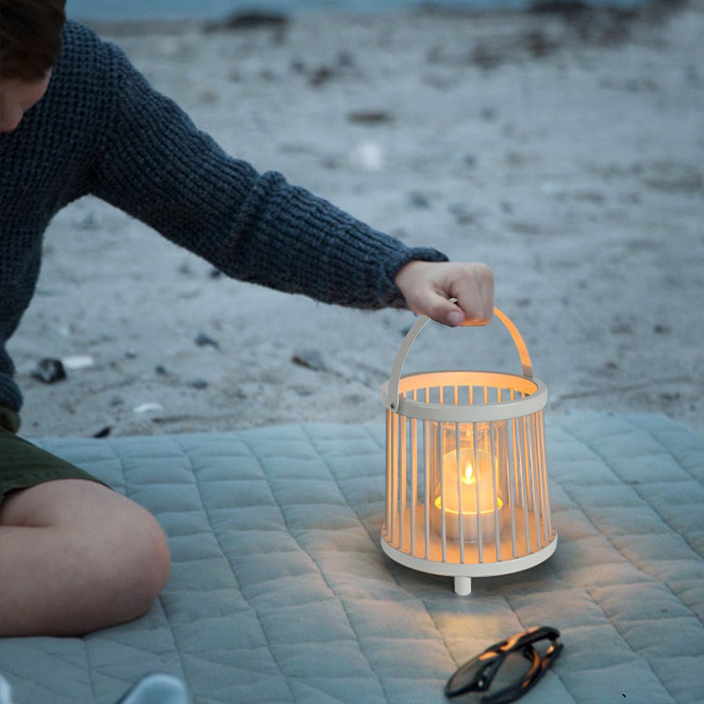 Modern Portable Lantern Shaped LED Outdoor Lights Garden Lights Fence