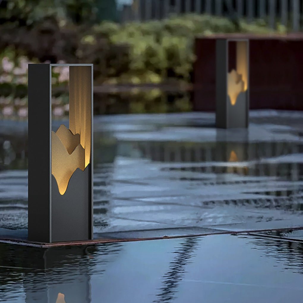 LED Mountain Scenery Path Lights Waterproof Landscape Lighting for Outdoor Elegance