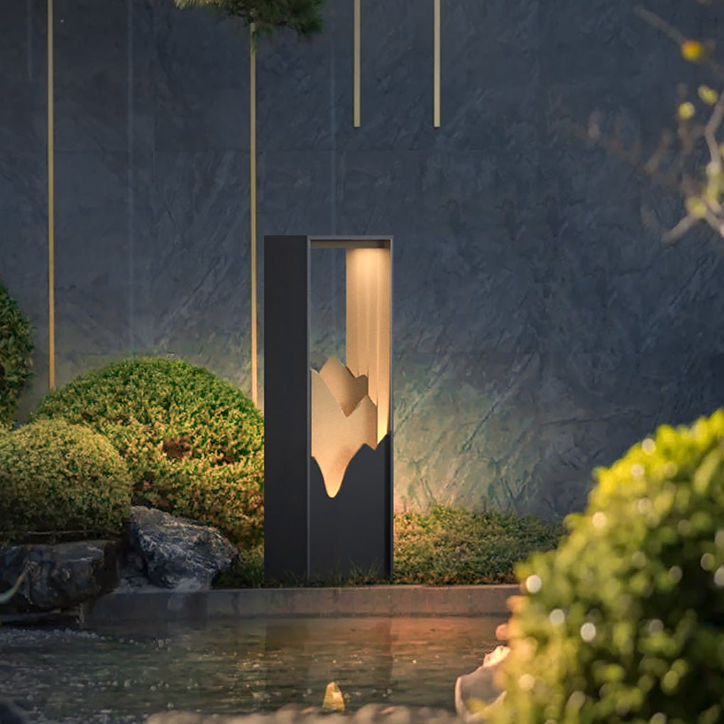 LED Mountain Scenery Path Lights Waterproof Landscape Lighting for Outdoor Elegance