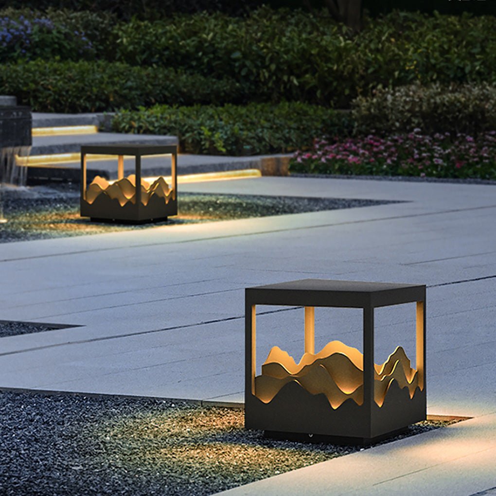 Outdoor Waterproof LED Courtyard Atmosphere Lamp Three - dimensional Landscape Design Courtyard Lamp