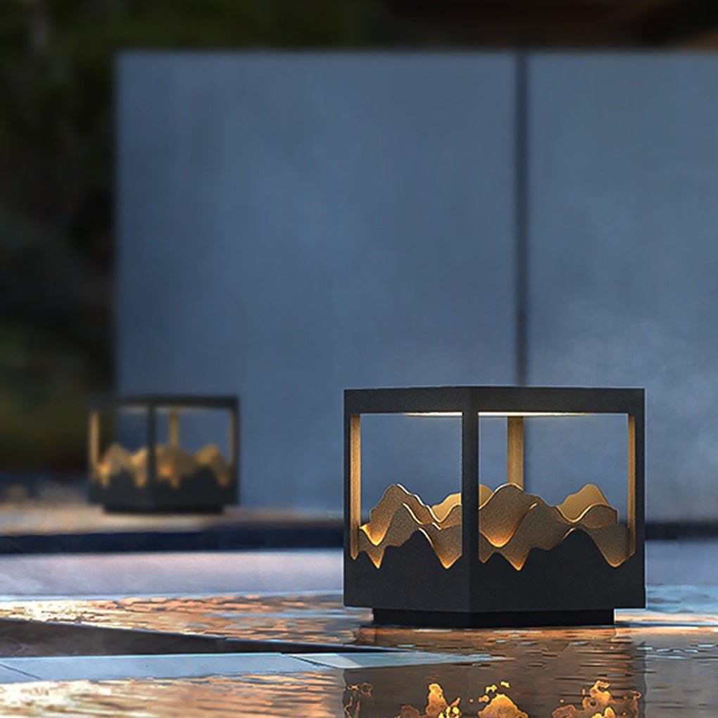 Outdoor Waterproof LED Courtyard Atmosphere Lamp Three - dimensional Landscape Design Courtyard Lamp