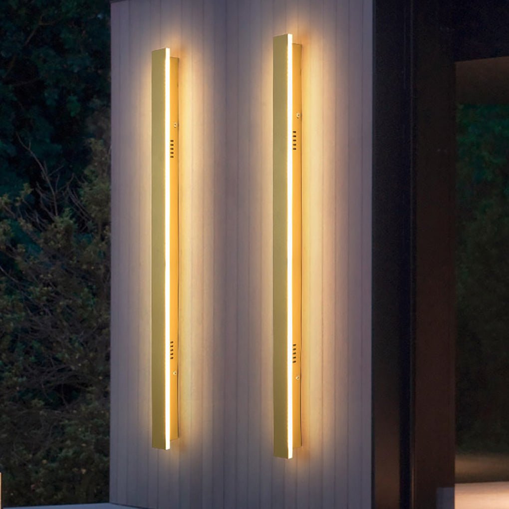 Outdoor Waterproof Rust-proof Minimalist Strip LED Wall Sconces Garden Light - Dazuma