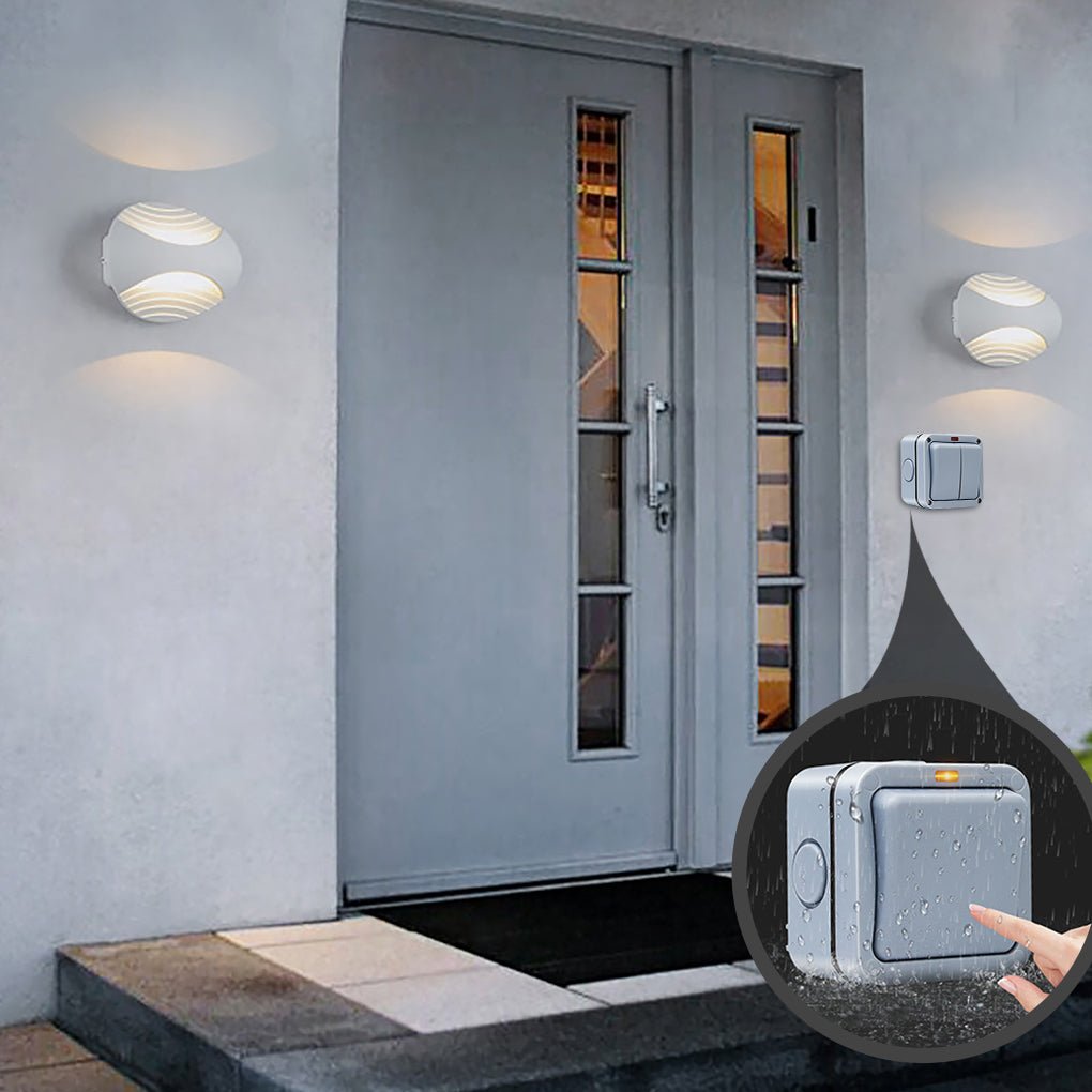 Outdoor Waterproof Single Open Double Open Double Control Switch with Indicator Light