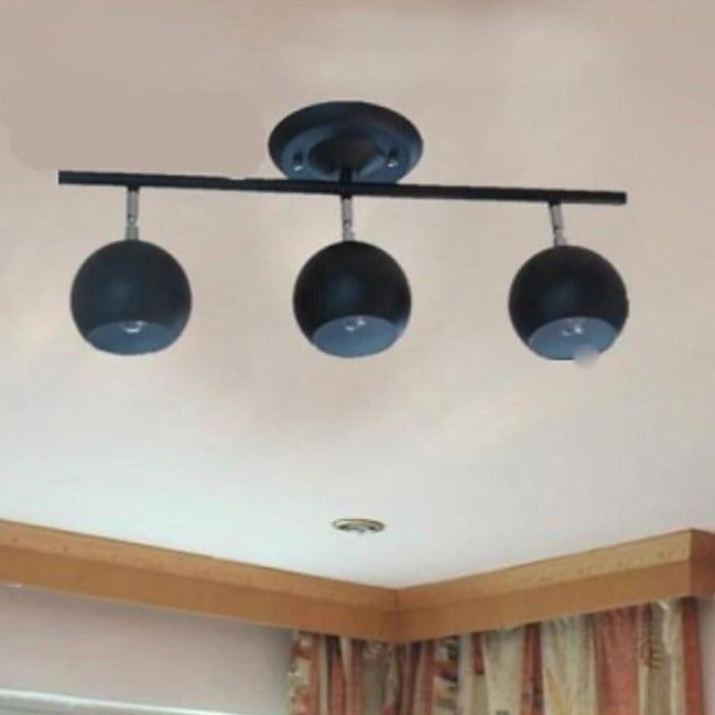 3 - Light Bowled Metal Semi Flush Mount Ceiling Light – Modern & Bright