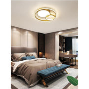 3 Ring Minimalist Acrylic LED Flush Mount Ceiling Light for Bedroom