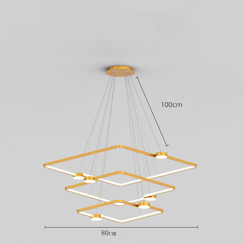 24'' LED 6-Light 4-Light 2-Light Single Design Pendant Light Nordic Style LED Stainless Steel Acrylic Pendant Lights