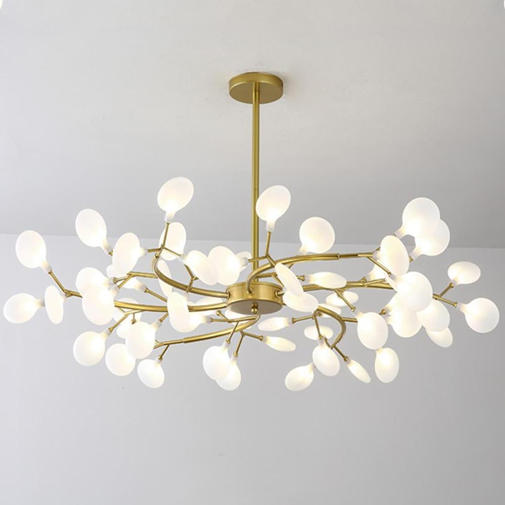 35'' LED 54 36 45 30-Light 18 Bulbs Single Design Sputnik Design Chandelier Nordic Style Contemporary Metal Acrylic Sputnik Modern Style Chandeliers