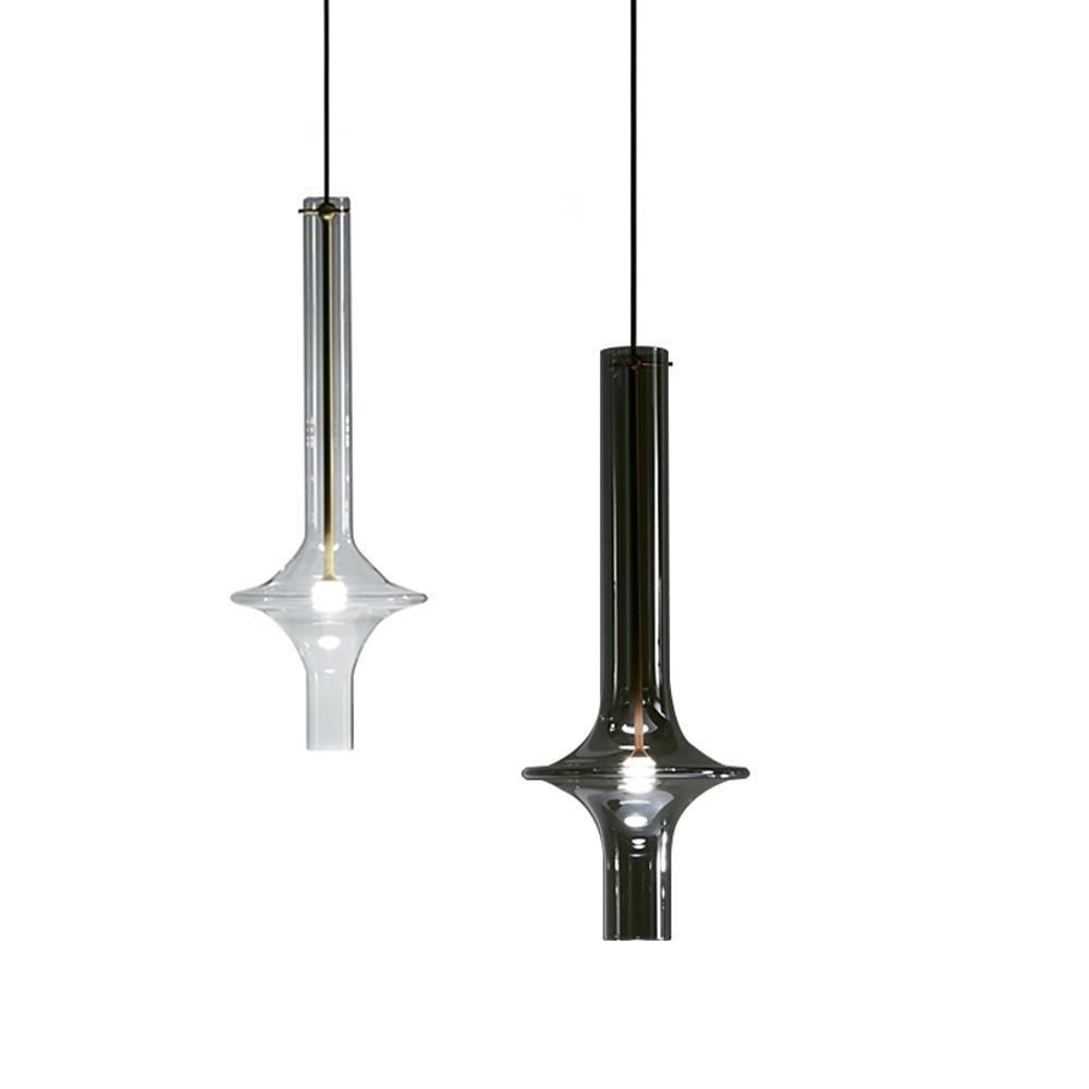 6'' LED 1-Light Single Design Pendant Light Nordic Style Modern Glass Metal Island Lights-dazuma