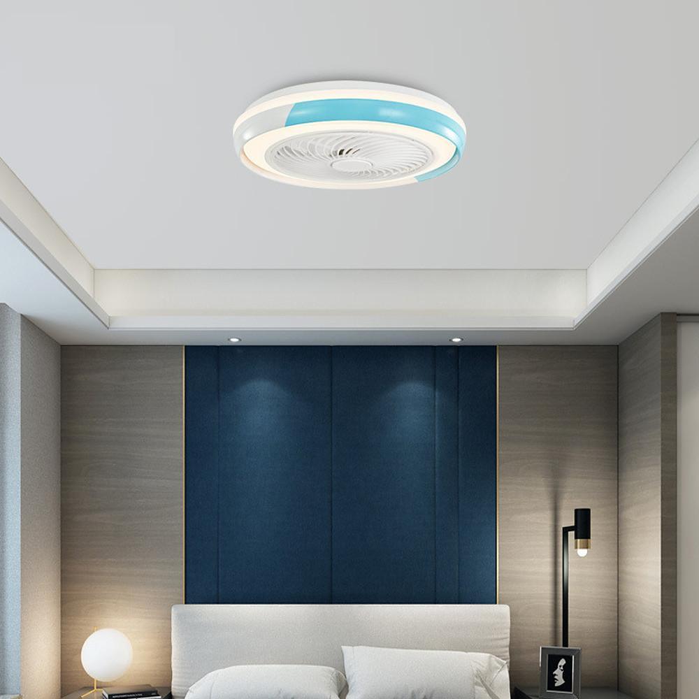 19'' LED 1-Light Circle Design Dimmable Ceiling Fan Modern LED PVC Acrylic Stylish Classic Modern Style Dimmable Ceiling Lights-dazuma