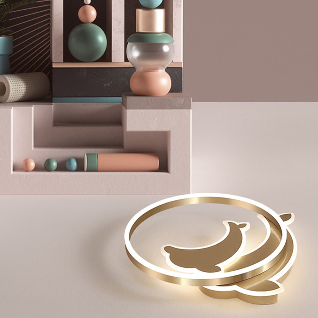Personalized Creative Romantic Three Color Adjustable LED Dolphin Ceiling Lamp - Dazuma