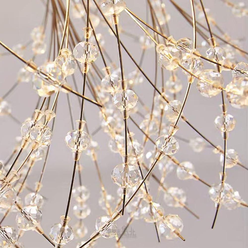 Classic Metal Crystal LED Traditional Flush Mount Lighting Ceiling Lights