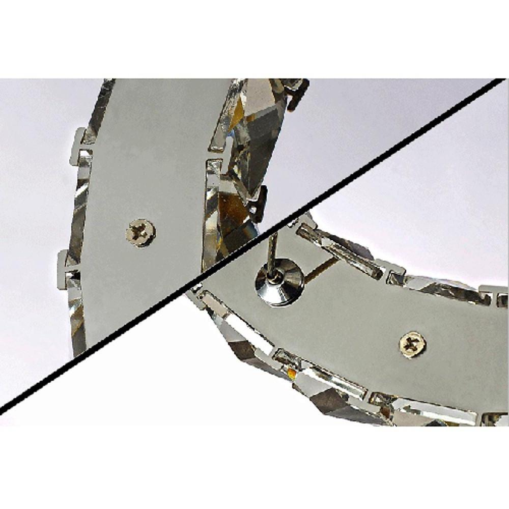 16'' Incandescent 1-Light LED Crystal Pendant Light Chandelier Metal Crystal Circle Design