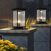 Pillar Solar Light Dual Power Supply Vintage LED Waterproof Light