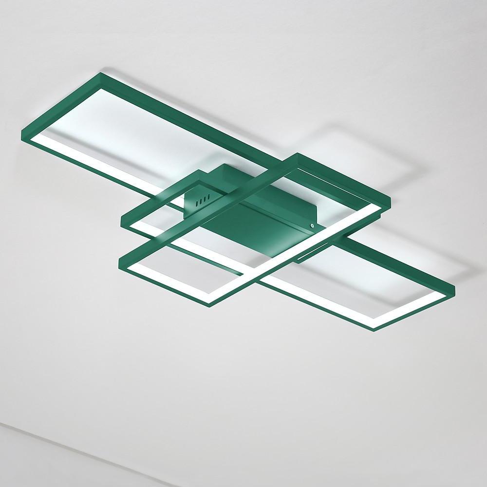 Display Of Rectangles Abstract LED Flush Mount Ceiling Lights for Bedroom