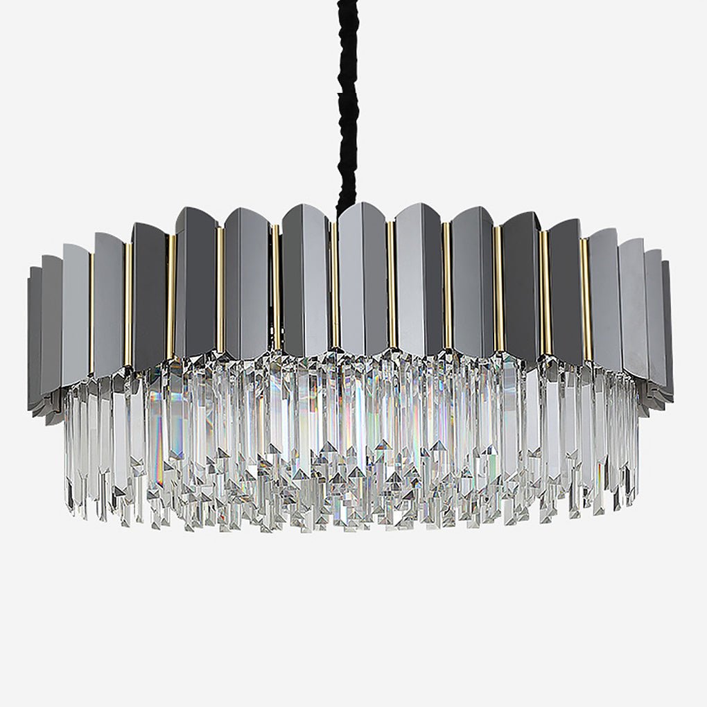 Postmodern Personality Three-color LED Home Living Room Crystal Chandelier - Dazuma