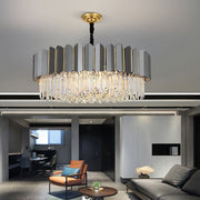 Postmodern Personality Three - color LED Home Living Room Crystal Chandelier