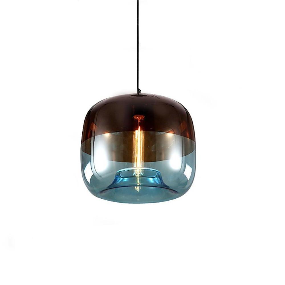 9'' LED 1-Light Creative Pendant Light Globe Artistic Glass Globe Island Lights-dazuma