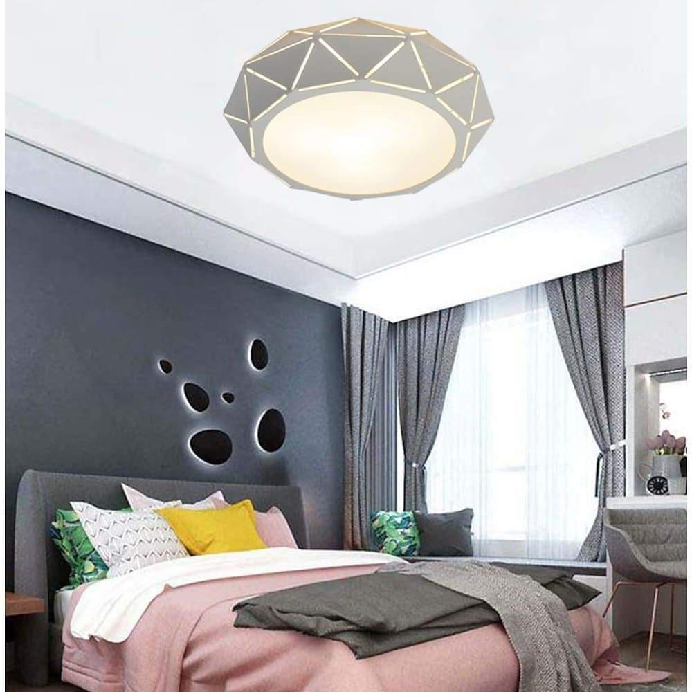 9'' LED 1-Light Bulb Included Flush Mount Lights LED Chic & Modern Metal Acrylic Flush Mounts Semi Flush Mounts-dazuma
