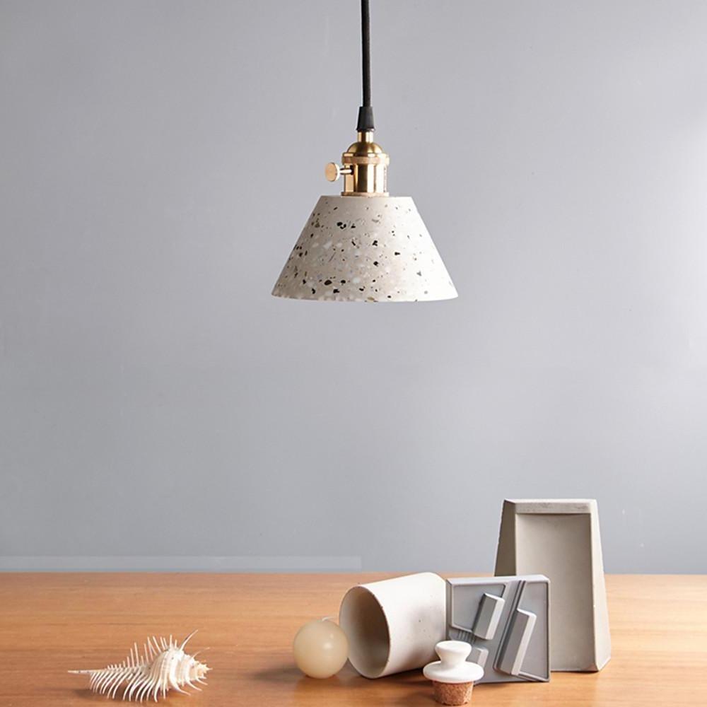 6'' LED 1-Light Single Design Pendant Light Nordic Style Modern Ceramic Metal Island Lights-dazuma
