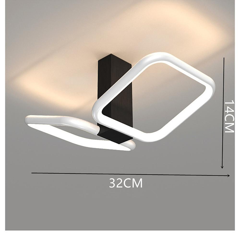13'' LED 2-Light Geometric Shapes Flush Mount Lights LED Artistic Aluminum Silica gel Metal Stylish Artistic Style Flush Mounts Semi Flush Mounts