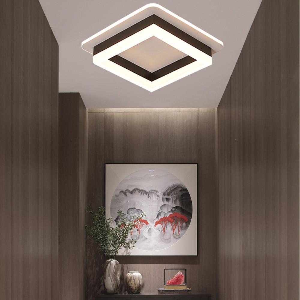 10'' Dual LED 2-Light LED Flush Mount Lights Modern LED Metal Acrylic Ceiling Lights-dazuma