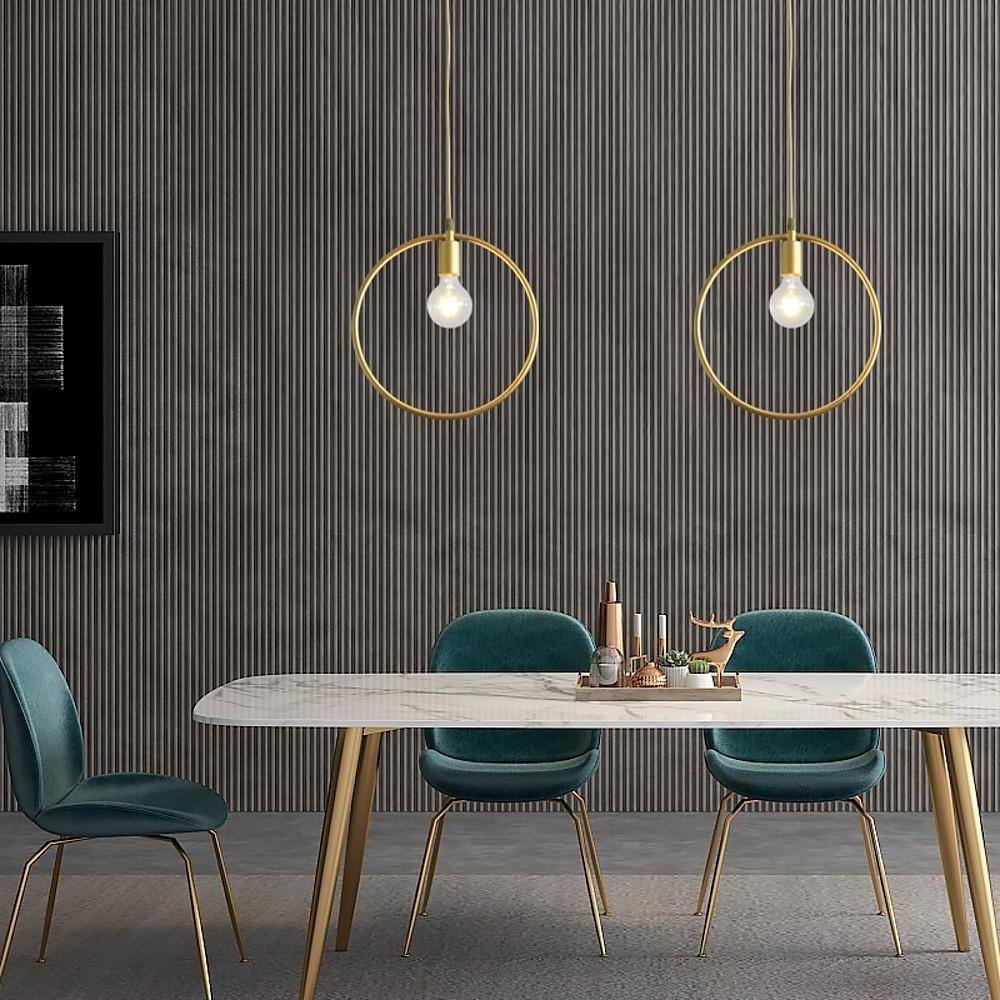 Ceiling Pendant Light Rounded Metal Black and Gold Ceiling Light Rounded Square Pendant Lighting - Dazuma
