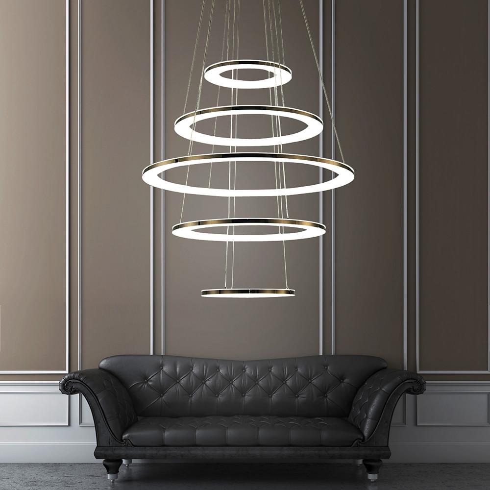 Adjustable Contemporary Chandelier Light Mid - century Chandeliers with 5 Tiered LED Lights