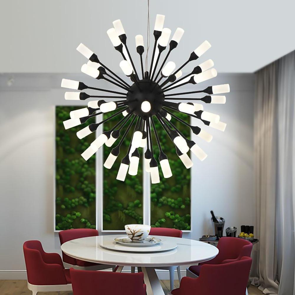 20'' LED 48Bulbs WIFI Control LED Chandelier Modern LED Metal Acrylic Novelty Cluster Globe Design