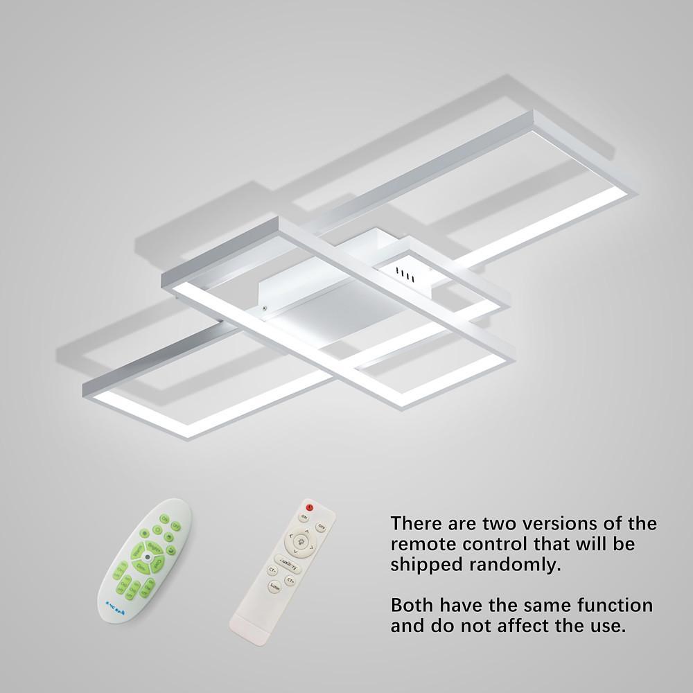 Display Of Rectangles Abstract LED Flush Mount Ceiling Lights for Bedroom