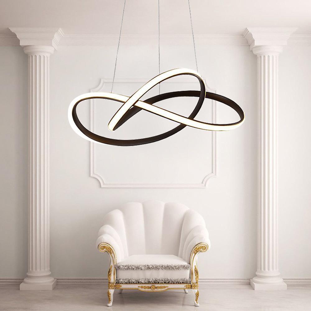 24'' LED 1-Light Chandelier Nordic Style Modern Aluminum Silica gel Circle Design-dazuma
