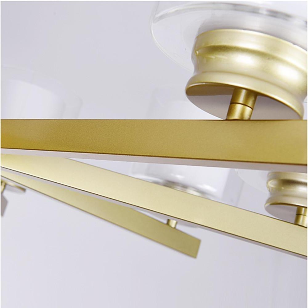 6 - light Glass Candlestick Design LED Modern Chandeliers Ceiling Lights