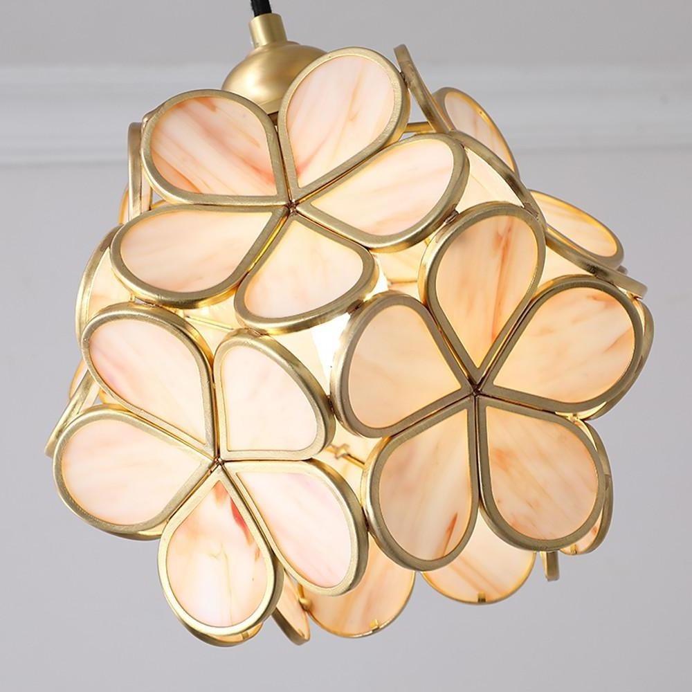 8'' LED 1-Light Lantern Desgin Globe Design Pendant Light Nordic Style Tiffany Copper Crystal Lantern Modern Style Artistic Style Island Lights-dazuma