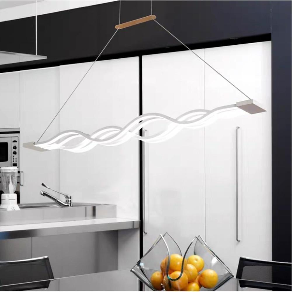 39'' LED 4-Light 3-Light Single Design Pendant Light Nordic Style LED Aluminum Acrylic Metal Island Lights