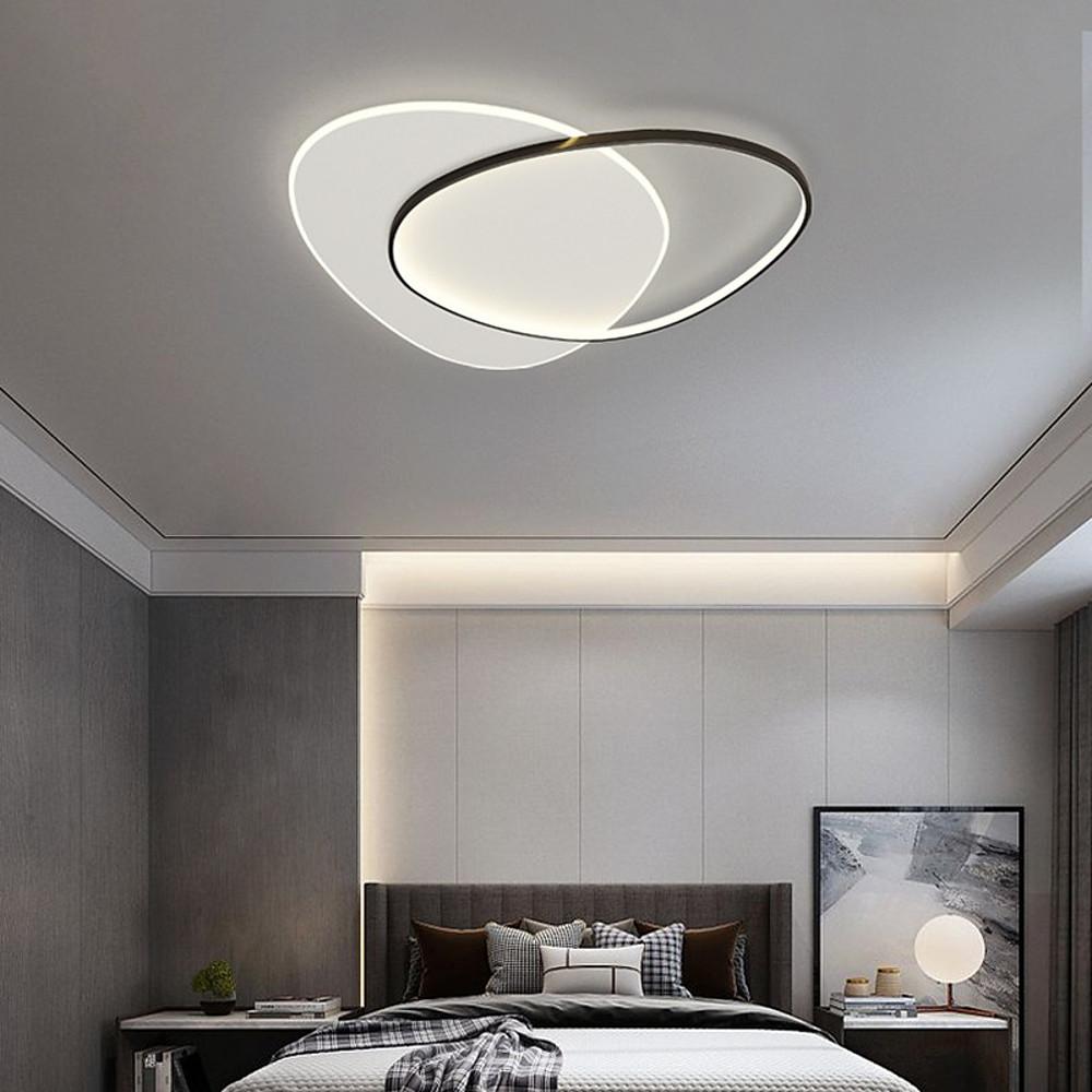 22'' LED 1-Light Circle Design Flush Mount Lights LED Artistic Aluminium Alloy Acrylic Silica gel Artistic Style Flush Mounts Semi Flush Mounts-dazuma