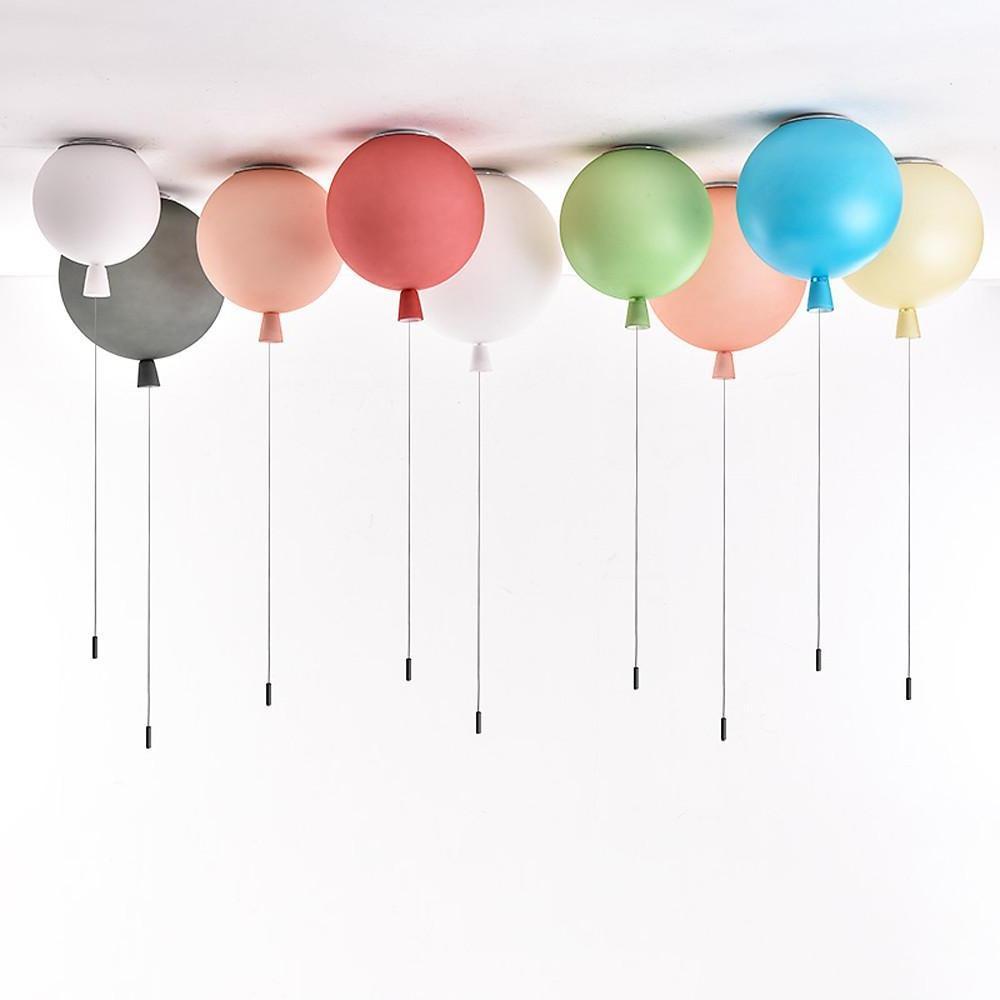 Acrylic Airballoon Shaped LED Novelty Style Flush Mount Lighting Ceiling Light