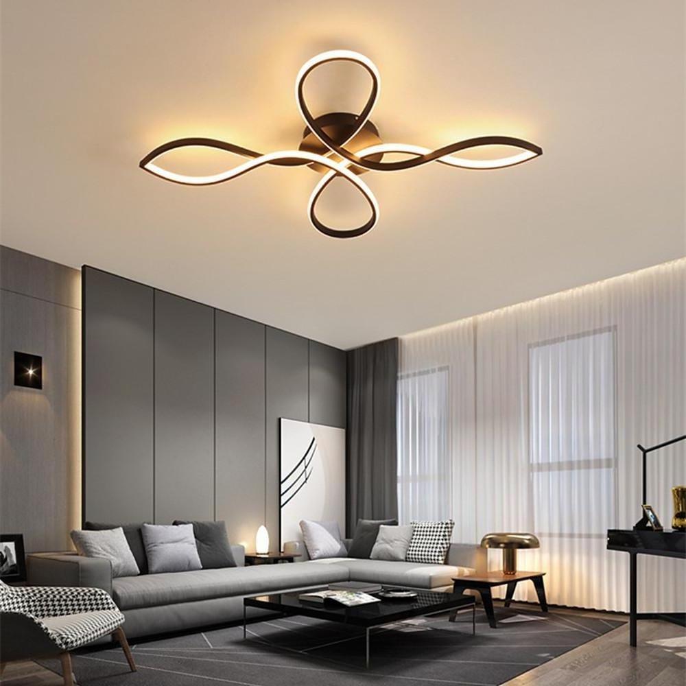 27'' LED 1-Light Circle Design Flush Mount Lights Modern Artistic Aluminum Silica gel Metal Stylish Modern Style Artistic Style Dimmable Ceiling Lights-dazuma