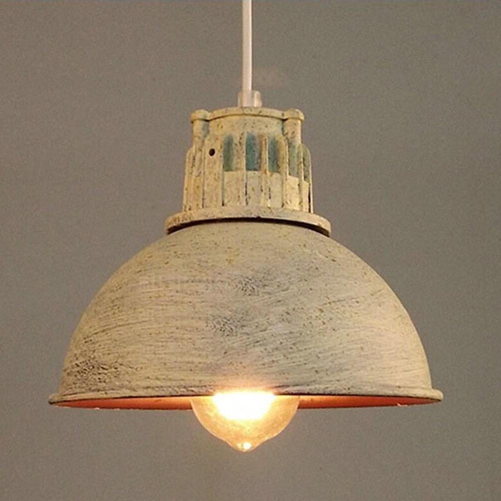 8'' LED 1-Light Single Design Pendant Light Vintage Metal Island Lights