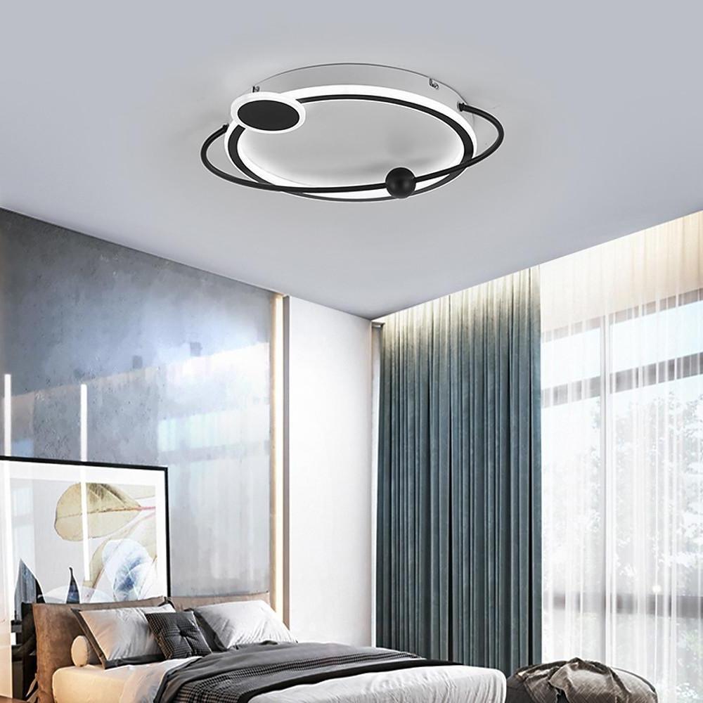 19'' LED 1-Light Geometric Shapes Flush Mount Lights Nordic Style LED Metal Acrylic Geometrical Dimmable Ceiling Lights-dazuma