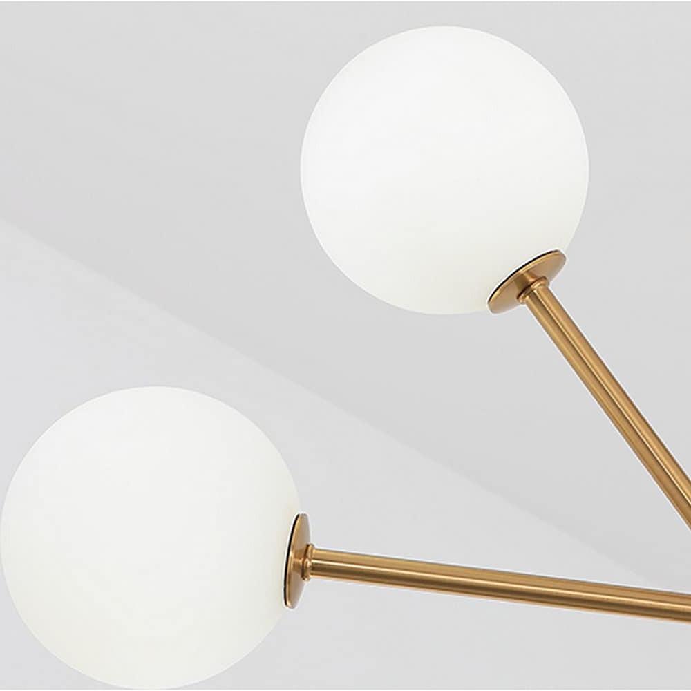 31'' LED 4-Light Mini Style Chandelier LED Artistic Metal Glass Mini Geometrical Sputnik Design