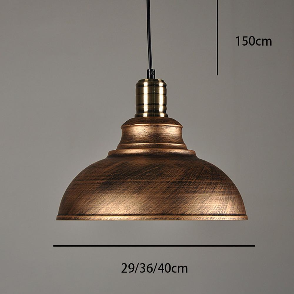11'' Incandescent LED 1-Light Single Design Pendant Light Nordic Style Vintage Metal Pendant Lights-dazuma