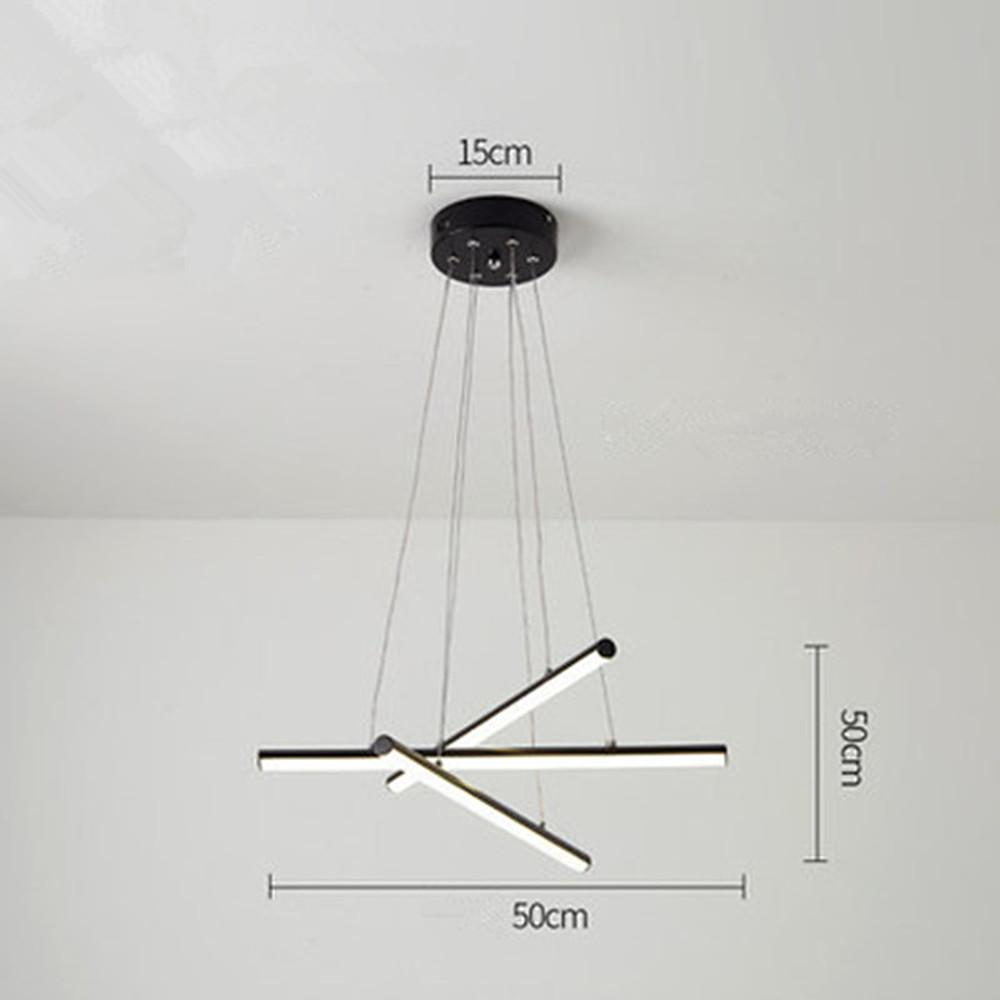3 - piece LED Strip Linear Modern Chandelier Pendant Light Hanging Lamp