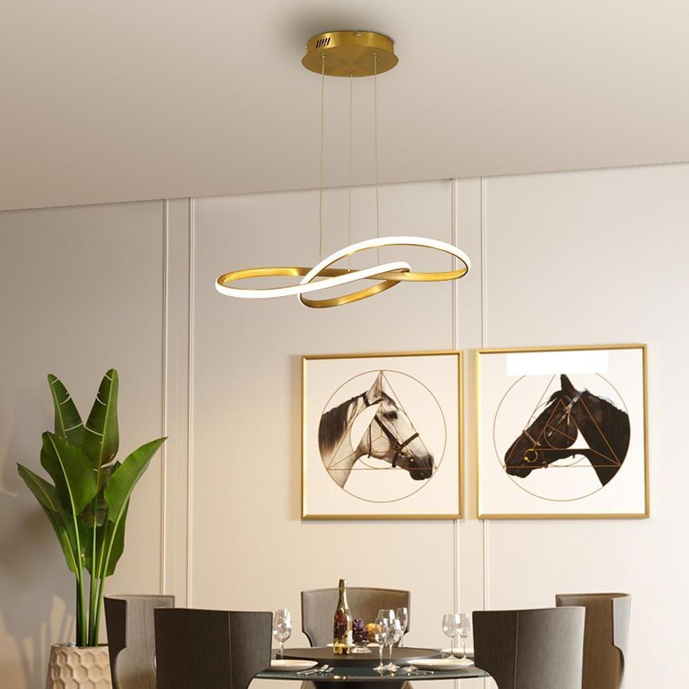24'' LED 1-Light Single Design Pendant Light Modern LED Metal PVC Modern Style Pendant Lights