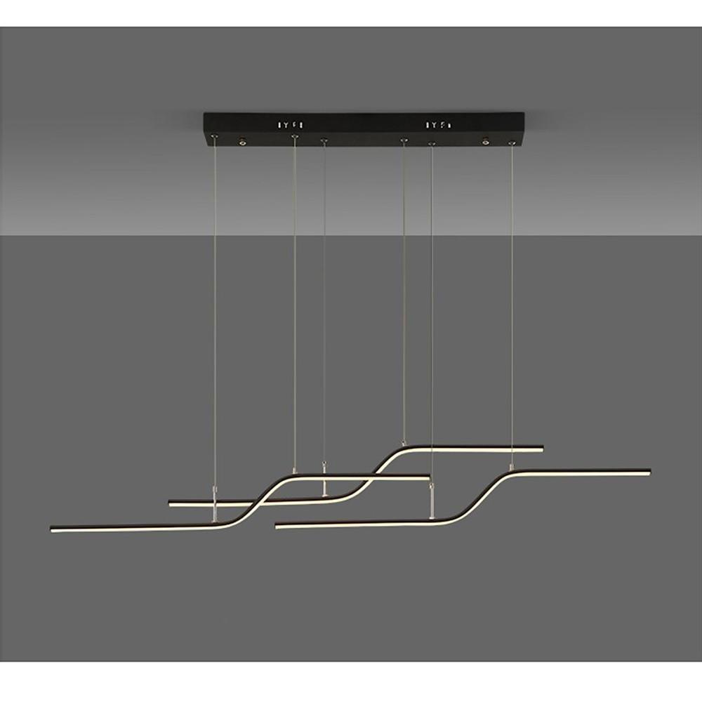 47'' LED 3-Light Single Design Chandelier Aluminum Acrylic Metal Stylish Modern Style Artistic Style Chandeliers