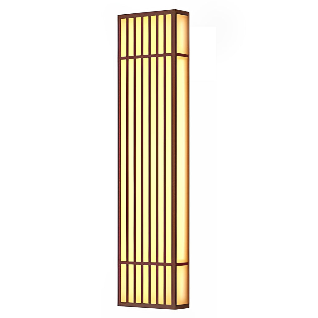 Full height view of rectangle LED outdoor wall light product