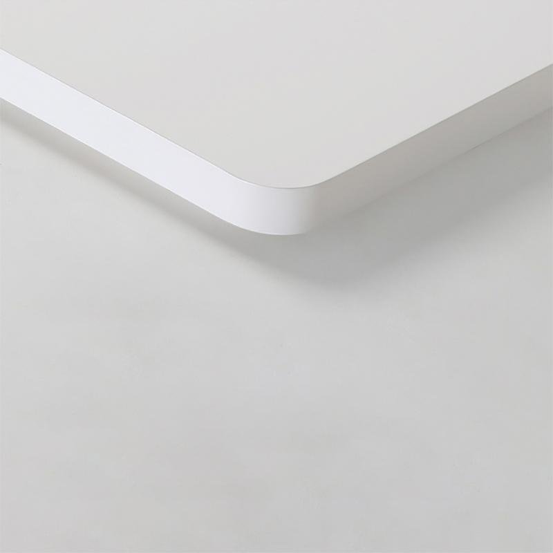 Close-up of rectangular flush mount ceiling light showcasing its sleek and modern design.