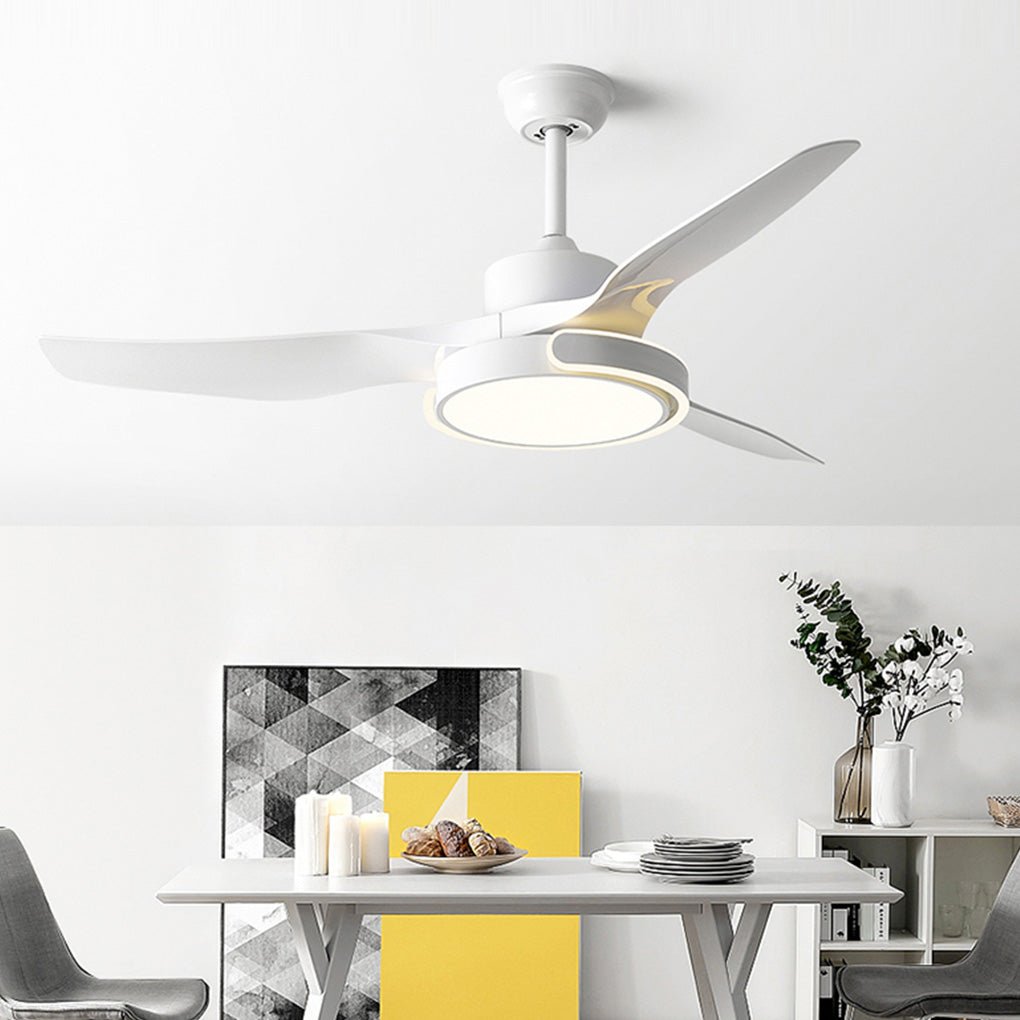 Remote Control Variable Frequency Dimming Integrated Ceiling Fan Light Supports Forward and Reverse - Dazuma