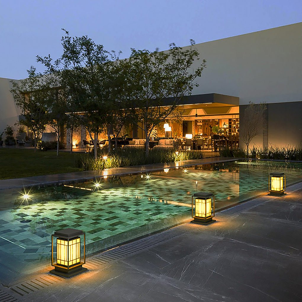 Retro Chinese Style Solar LED Waterproof Garden Decorative Lights Landscape Lighting - Dazuma