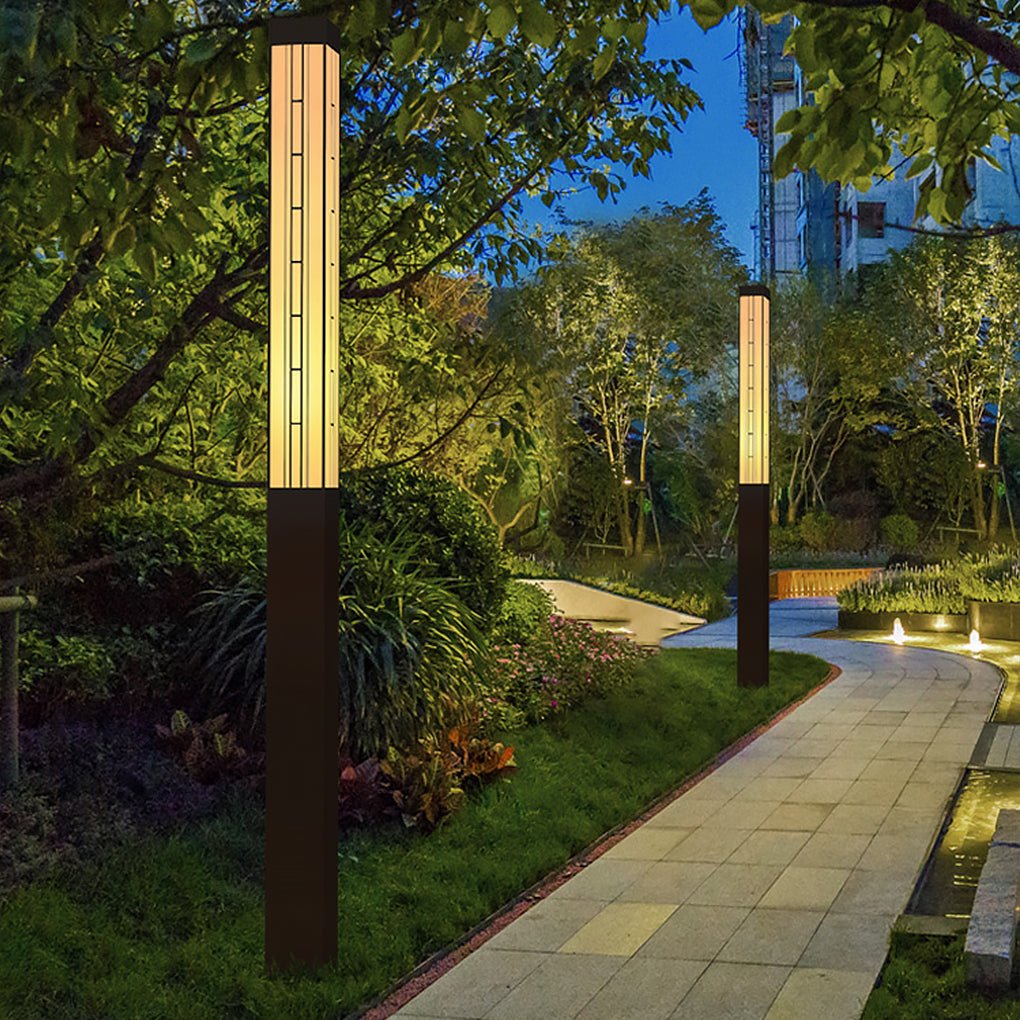 Modern Waterproof Outdoor Lamp Post Lights Pole Light Driveway Street Pillar Light Decorating Pathway Lights Landscape Lighting - Dazuma