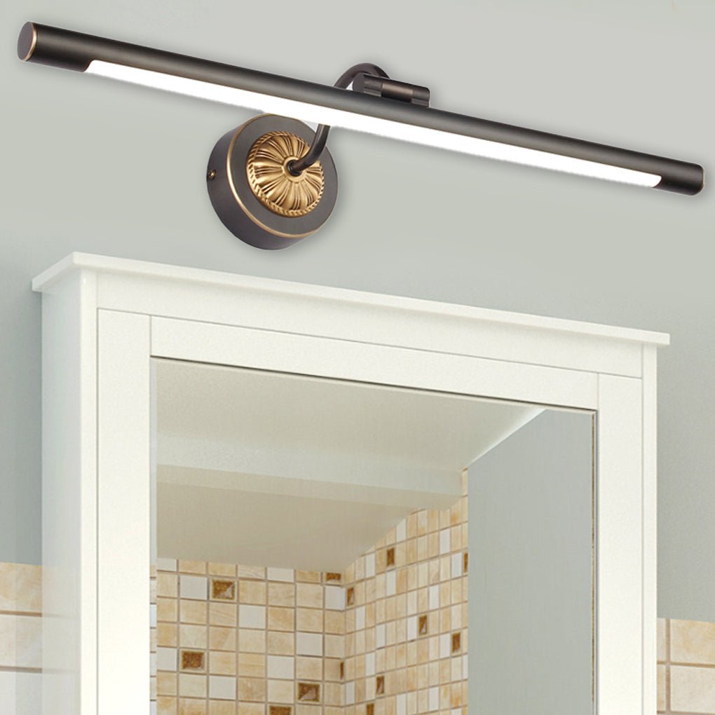 Retro Minimalist 240° Rotatable Moisture-proof LED Dresser Mirror Lamp Wall Lamp for Bathroom - Dazuma